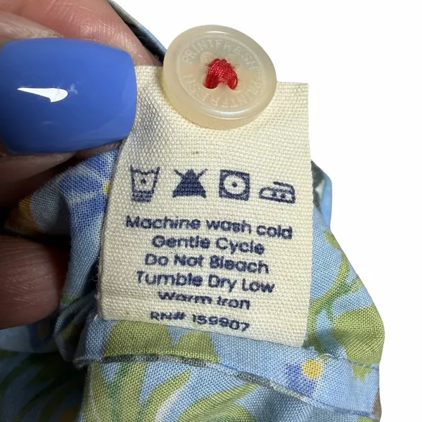 Printfresh Must Love Cats Pajama Set XS Blue Organic Cotton Top & Crop Pants NWT - Image 16