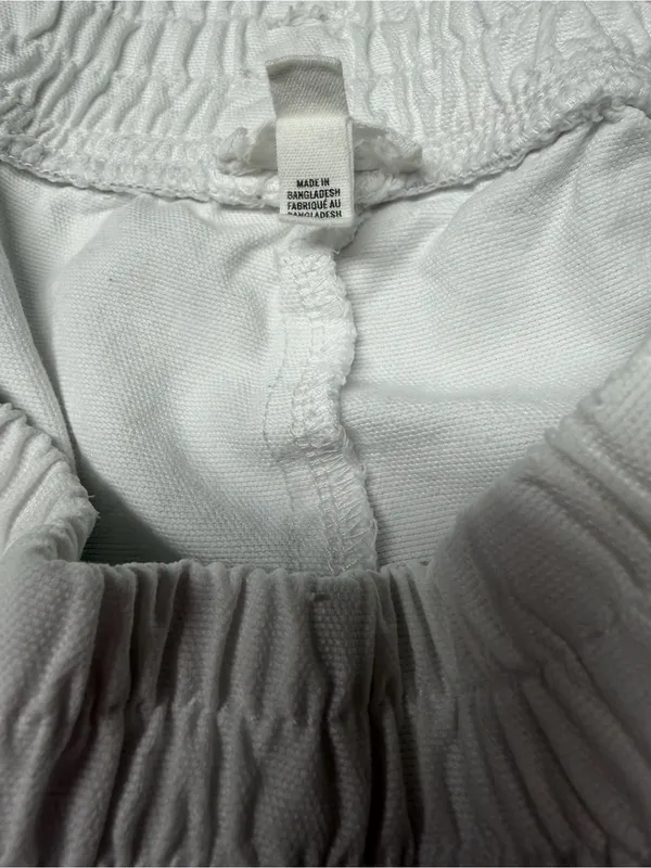 aerie White Elastic-Waist Bermuda Shorts with Zip Pockets - Image 6