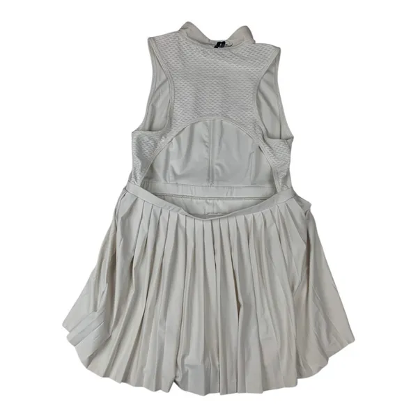 Prince Pickleball women's XL athletic Cream Pleated Skirt tennis white open back - Image 13