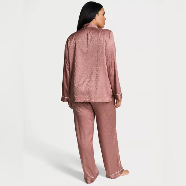New VICTORIA'S SECRET Glazed Satin Dew‎ Drop Long Pajama Set - Image 2