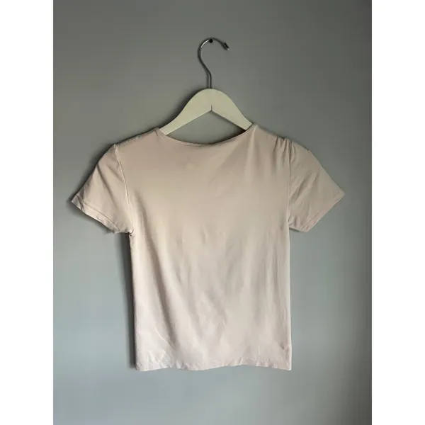 Gap Body Womens Pale Pink Tactel Lycra Scoop Neck Short Sleeve Tee Size M - Image 5