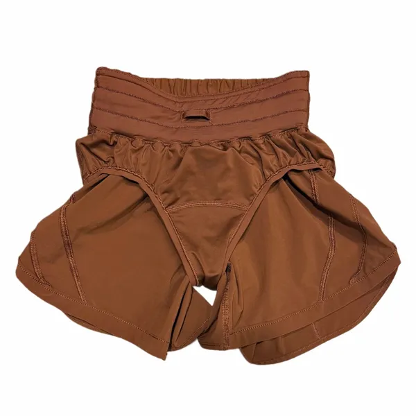 NWOT Lululemon Track That Mid-Rise Lined Short 5" Copper Brown Size 0 - Image 9