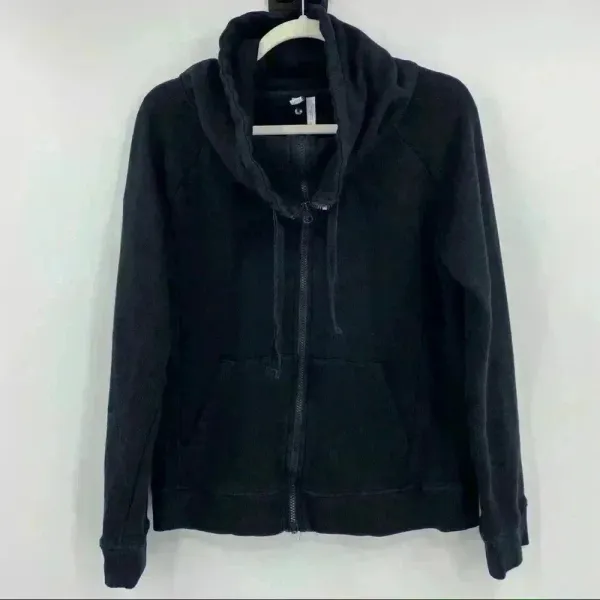 Z by Zella Full Effect Women's Black Zip‎ Activewear Casual Sweater Size L - Image 10