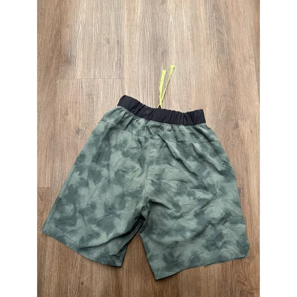 Asics Womens Green Tie‎ Dye Grid Running Shorts Reflective Size Small Activewear - Image 3