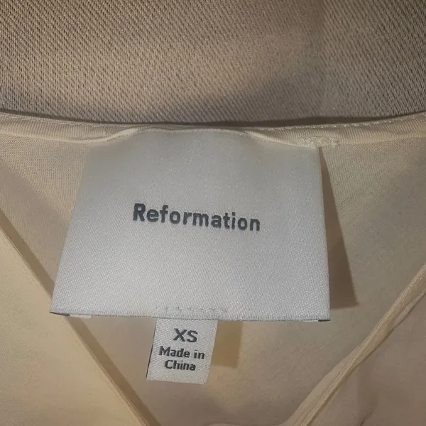 Reformation Womens Cream Maxi Slip‎ Dress XS - Image 4