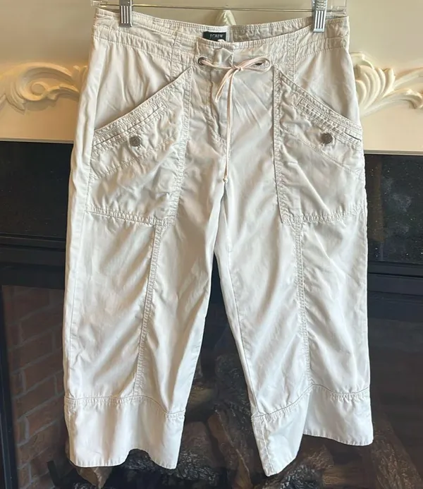 J Crew Favorite Fit Khaki Cotton Capri Pants - Image 6