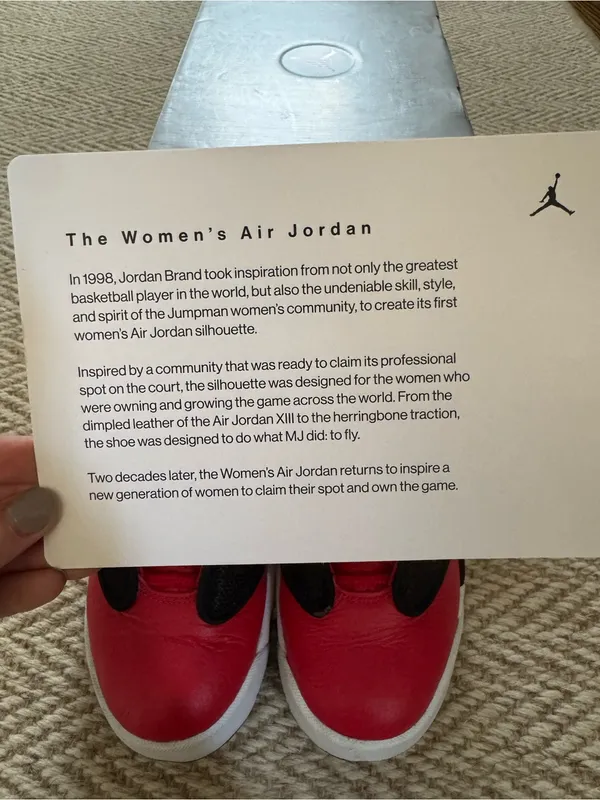 WMNS Nike Air Jordan OG 'UNIVERSITY RED' Black & White Sneakers | 7.5 - Image 3
