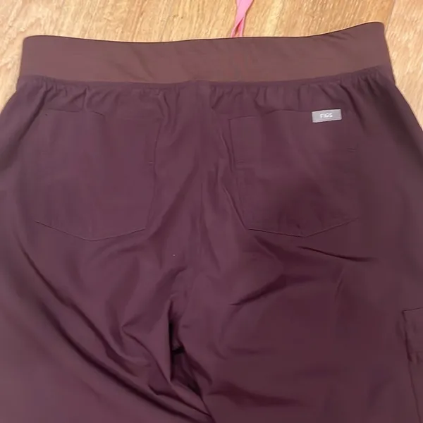 ‎ women’s medium purple jogger scrub pants like new medical technical - Image 4