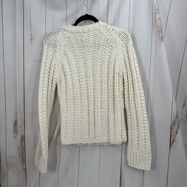 J. Crew Women’s Medium Cotton Acrylic Cream Sweater Gilmore Girls Alternative - Image 3