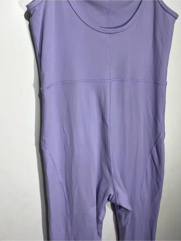Wilfred Free Aritzia Divinity Jumpsuit Lilac Purple Spaghetti Strap Unitard XL - Image 10