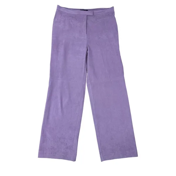 Norton McNaughton 12 Orchid Purple High Waisted‎ Wide Leg Pants Career - Image 3