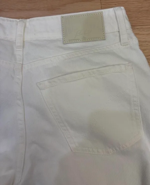 Revice Denim White Low Rise Wide Leg Jeans - Image 5