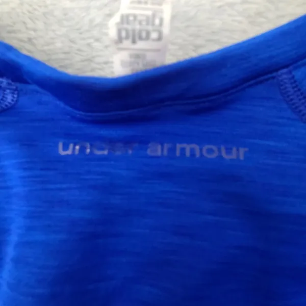 Under‎ Armour Sweater Womens Small Blue Coldgear Athletic Outdoor Gym Sweatshirt - Image 6