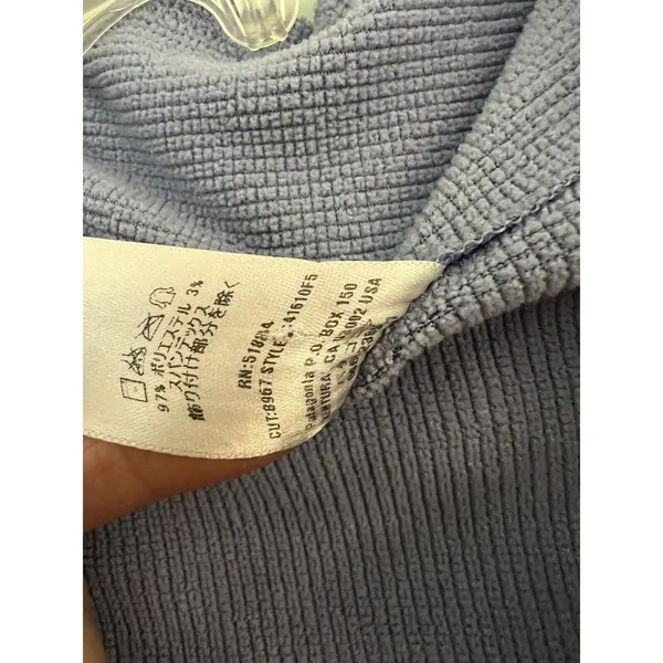 PATAGONIA women's SMALL R.5 r5 top‎ Blue thermal base layer 41610 VTG USA - Image 7