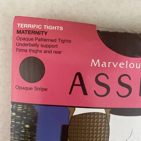 Spanx Marvelous Mama Assets Shaping Tights‎ in Opaque Stripe Size 1 Maternity - Image 2