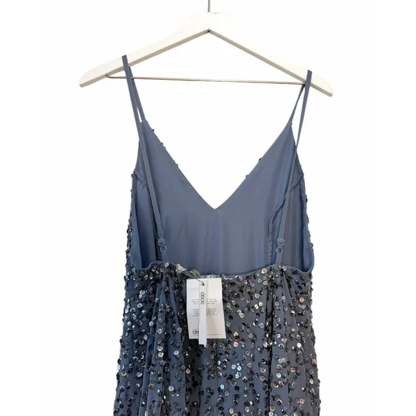 NWT ASOS Sequin Maxi Dress Blue Women’s Size 6 - Image 4
