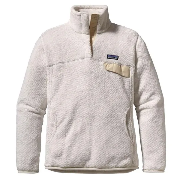 PATAGONIA Women's‎ Re-Tool Snap-T Fleece Pullover white medium cozy soft jacket - Image 2