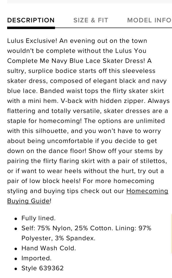 Lulus Navy Blue Lace Skater Dress - Image 7
