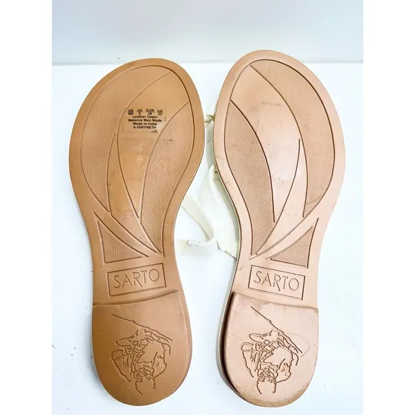 Sarto by Franco Sarto Sandals‎ Womens Size 8 Leather Gwyneth Slip On Shoes - Image 9