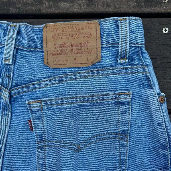 Blue Vintage Levi's Blue Light Wash Mom Jeans Denim High Waisted Pants - Image 3