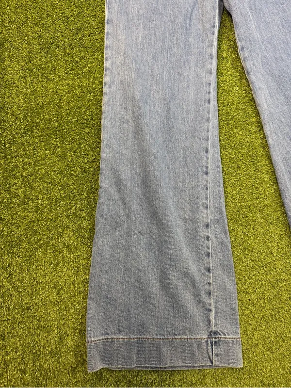 Molly Bracken High Waist Trouser Jean Straight Leg Wide Cuff Medium Wash 31x30 - Image 2