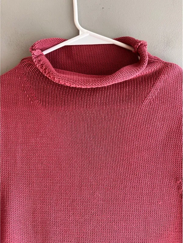 Doncaster Luxury Pink Sleeveless Moc Neck Sweater Vest Knit Too M - Image 3