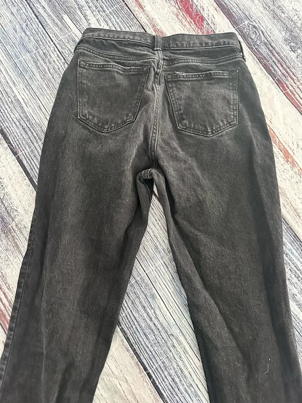 Abercrombie & Fitch The 90’s Straight Mid Rise in Washed Black - Image 4