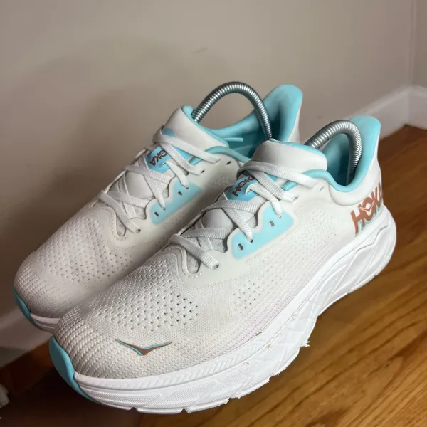Hoka One One Arahi 7 “Frost Rose Gold” Size 9W B NO BOX - Image 15