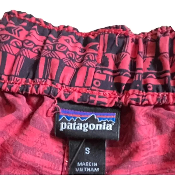 Patagonia Barely Baggies Women’s Small Pink Red Tribal Aztec Hiking Climbing A3 - Image 8