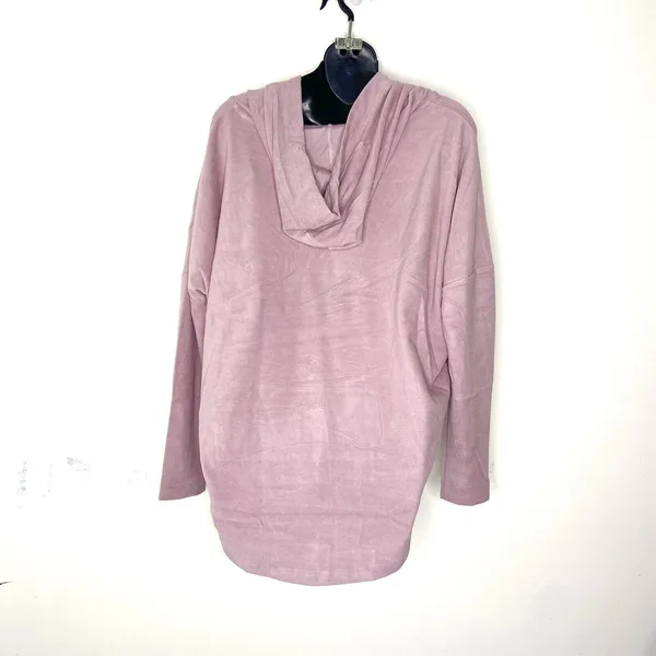TAHARI Sweatshirt Hoodie Size L NEW Rose‎ Pink Purple $98 Pullover Soft Sweater - Image 3