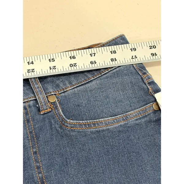 NWT Daily‎ Thread Jeans Blue Denim Button Fly Cropped Wide Leg Pants 18W Plus - Image 12