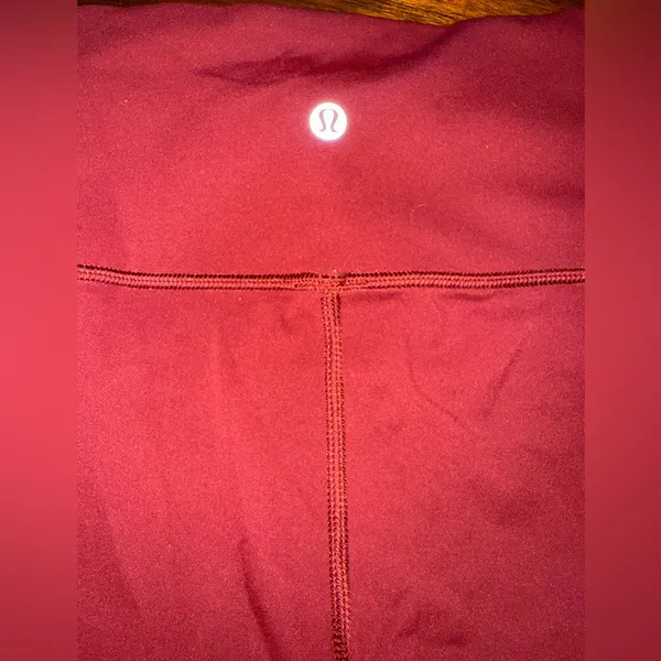 lululemon athletica Burgundy Leggings Size 4 - Image 2