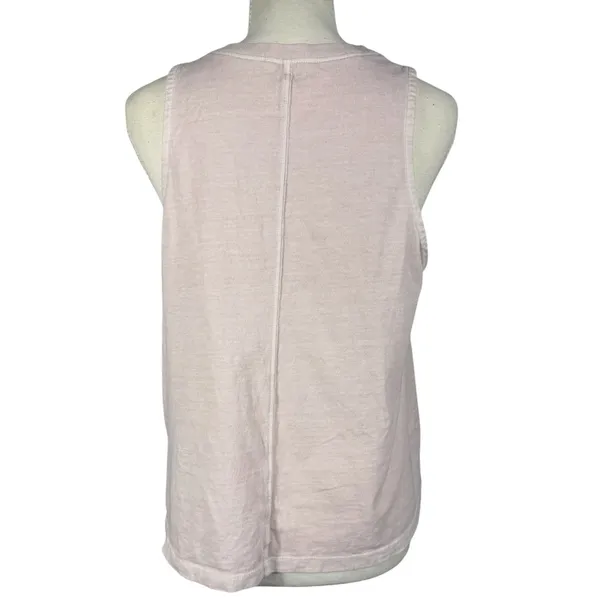 Double Zero Tank Top Womens Medium Blush Pink Slub Knit Flowy Sleeveless - Image 5