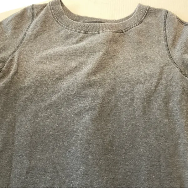 Lululemon Exhalation Pullover Heathered Black Women Sz 2/4 - Image 4