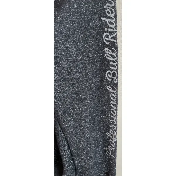 J. America Women S Charcoal Grey PBR Full Zip Hoodie Professional Bull Riders‎ - Image 5