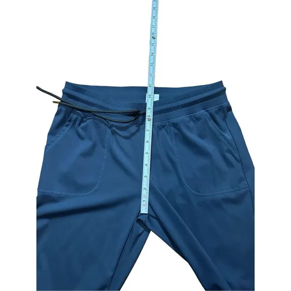 Zyia Active Ankle‎ Zip Jogger Pants Pull On Drawstring Navy Athleisure Women's S - Image 8