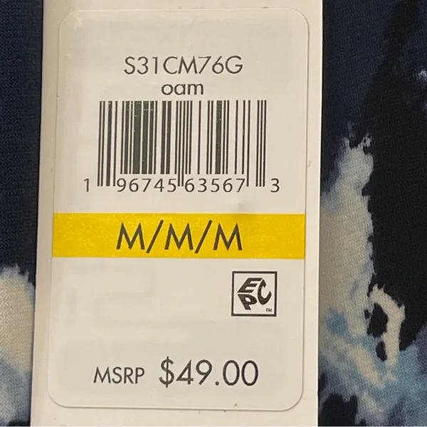 NWT Calvin Klein Watercolor Pleat Knit Cami | Size: Medium - Image 5