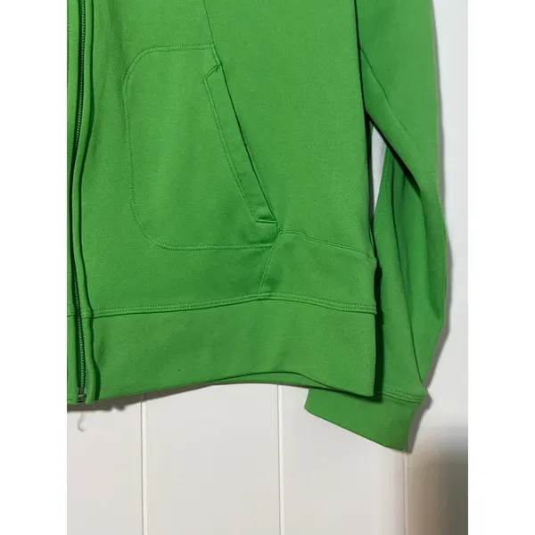 Vintage Y2K Nike Womens XL 16-18 Green Hooded Track Jacket Full Zip Striped - Image 4