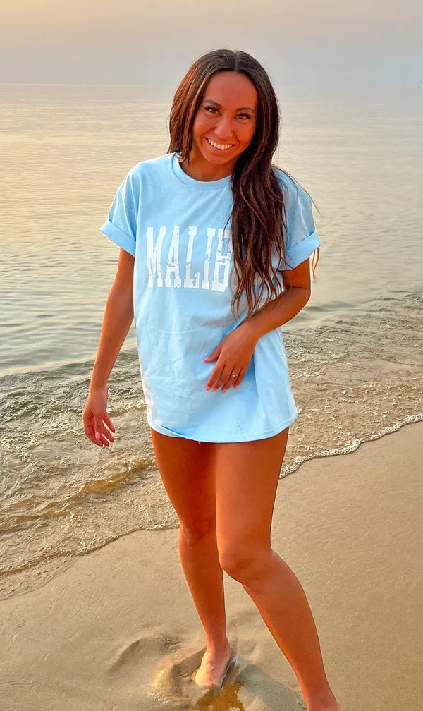 Malibu Tshirt Blue Size XL - Image 2