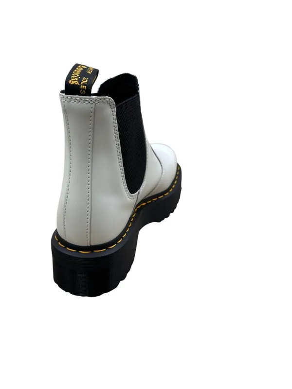 Dr Martens Size 9 Combat Boots 2976 YS Punk Goth Platform White - Image 9