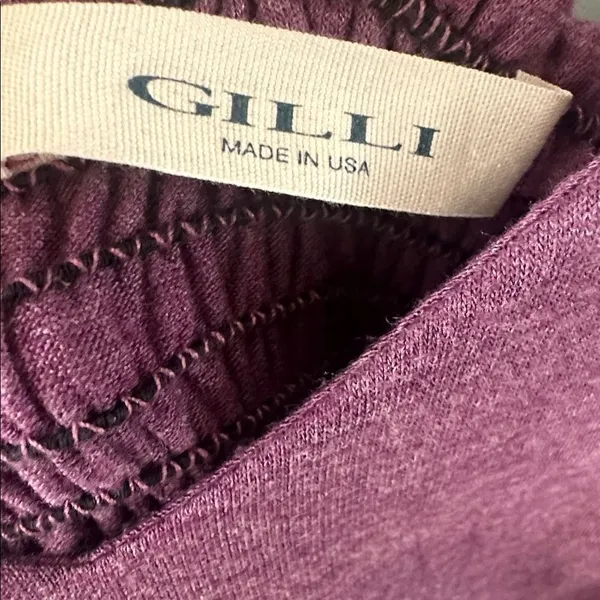 Gilli Women Dress Purple Cap Sleeve Smocked Back Fit & Flare Size Small - Image 3