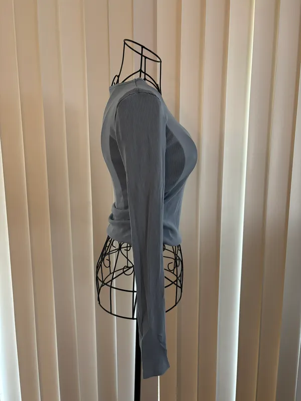 Alo Gather Long Sleeve Celestial Blue - Image 8