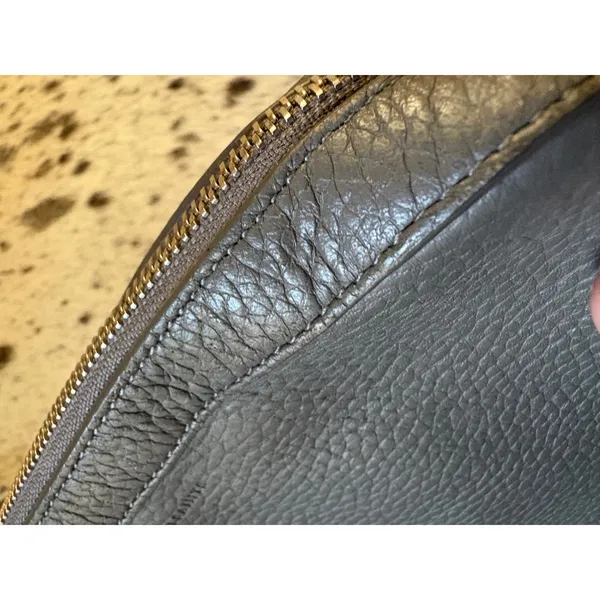 All Saints Captain Lea Leather Crossbody Bag In Gray - Image 11