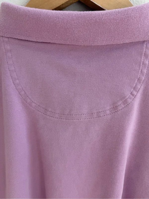 Izod Light Purple short sleeve cropped button Polo - Image 7