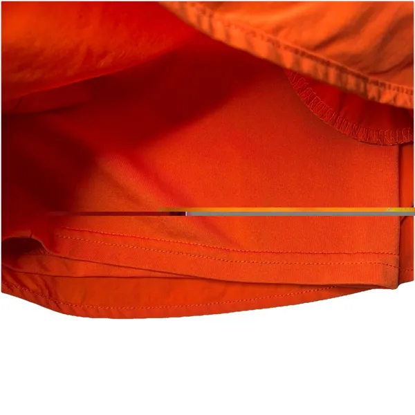 Unbranded Orange Lined Athletic Running Gym Shorts Size Medium Womens - Image 5