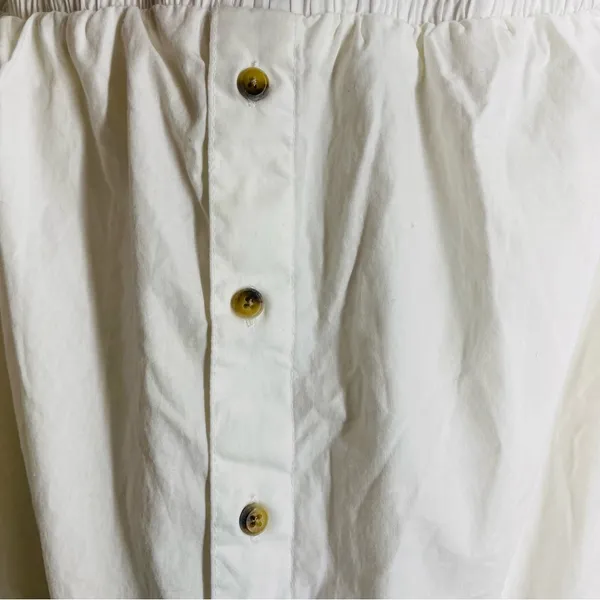 Maeve Off-Shoulder Relaxed Fit White Poplin Top Tantira size M - Image 7