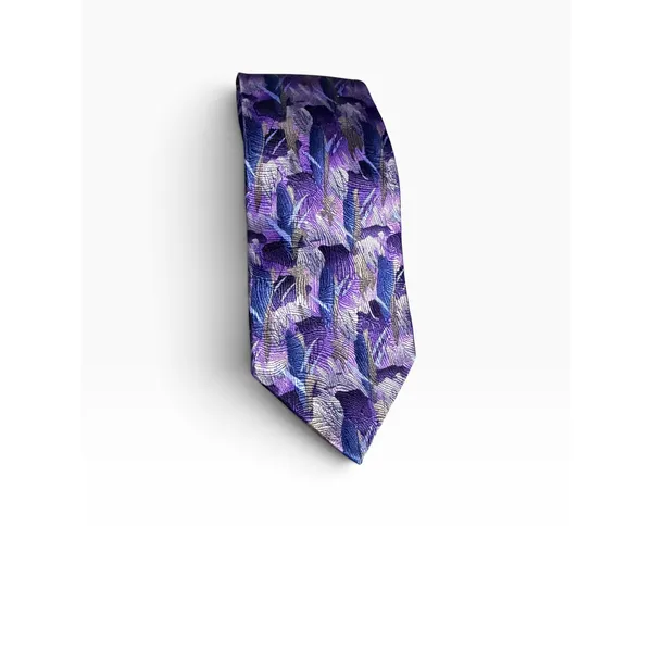 J Garcia Oak Tree Collection Fifty-Two Purple Abstract Silk Necktie 60 Inch - Image 2