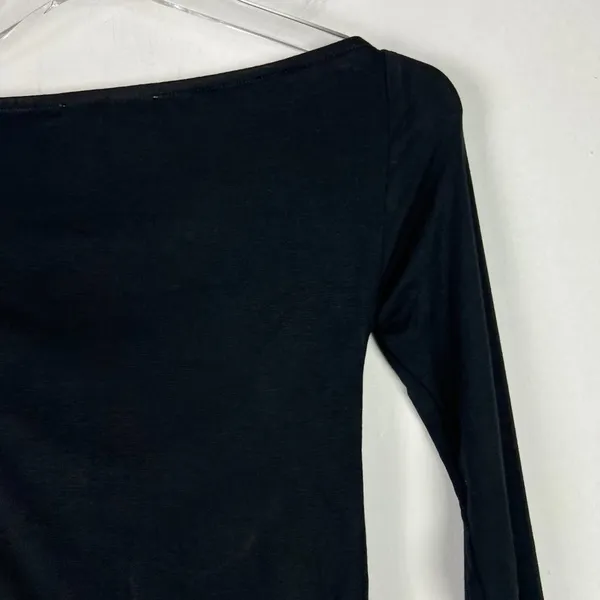 NWT Six/Fifty Black Off The Shoulder with Front Cut Out Shirt Size Medium M NEW - Image 11