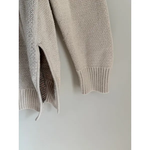 Mara Hoffman Sweater Women Large Cream Geometric Wool Cotton - Image 6