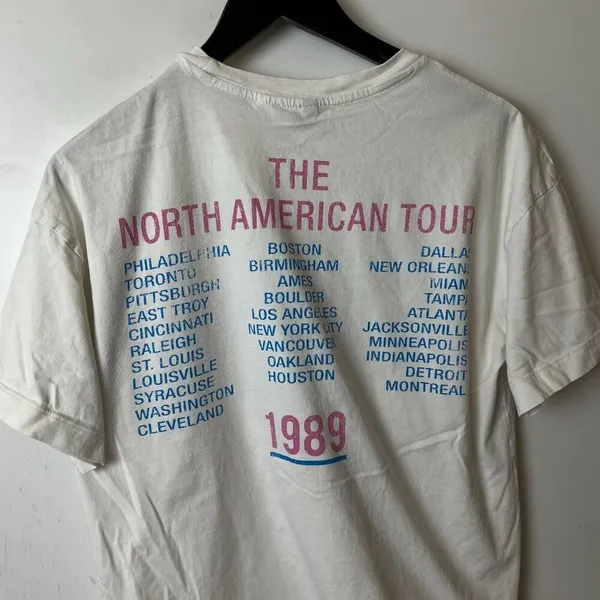 The Rolling Stone Steel Wheels Tour T Shirt Medium M Womens White Single Band - Image 10
